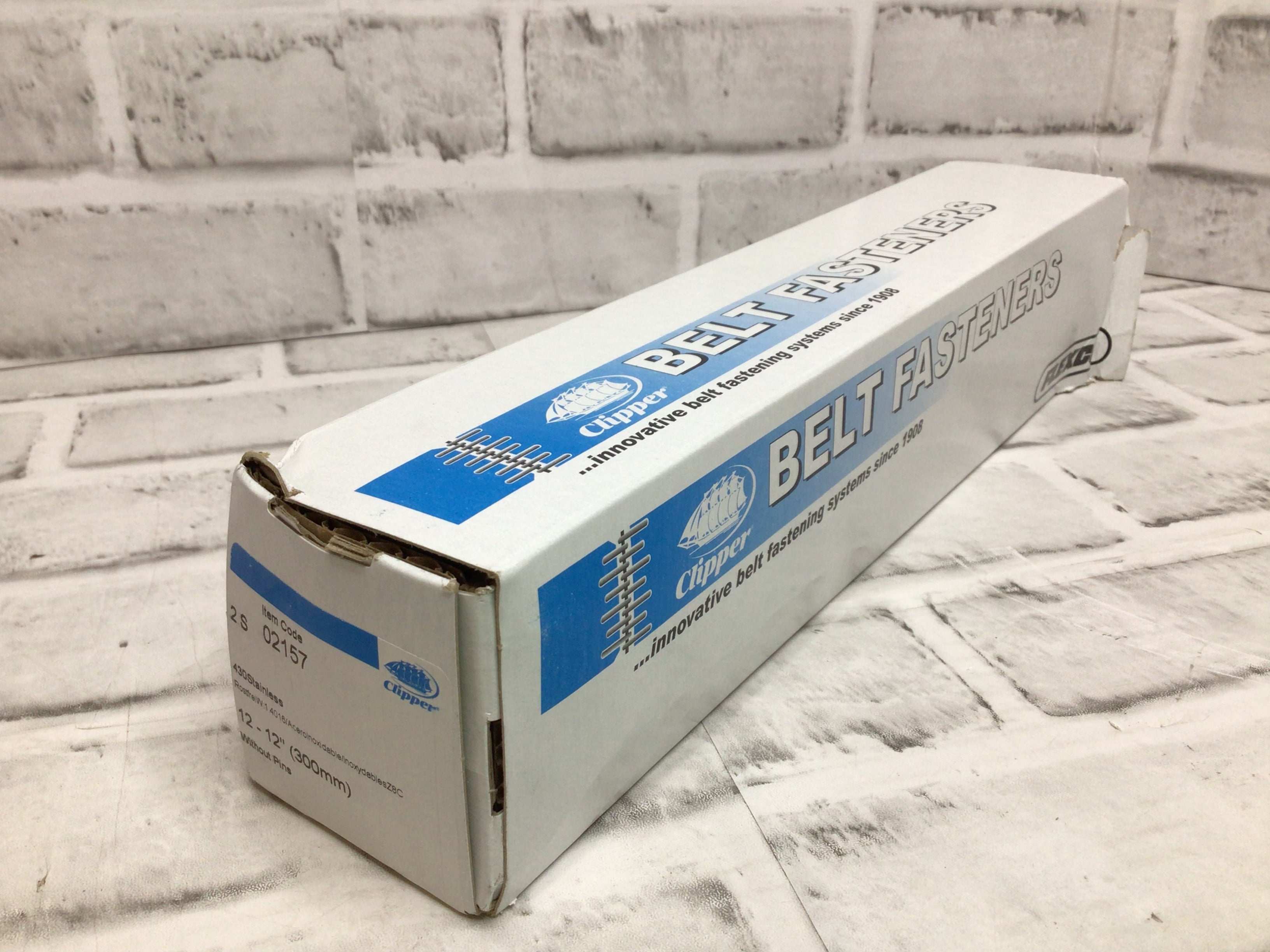 12 Pack of 12" Long FLEXCO Clipper Lacing Stainless #2 3/16" Belt Lacing 02157 (8129003389166)